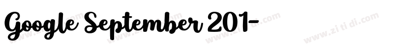 Google September 201字体转换